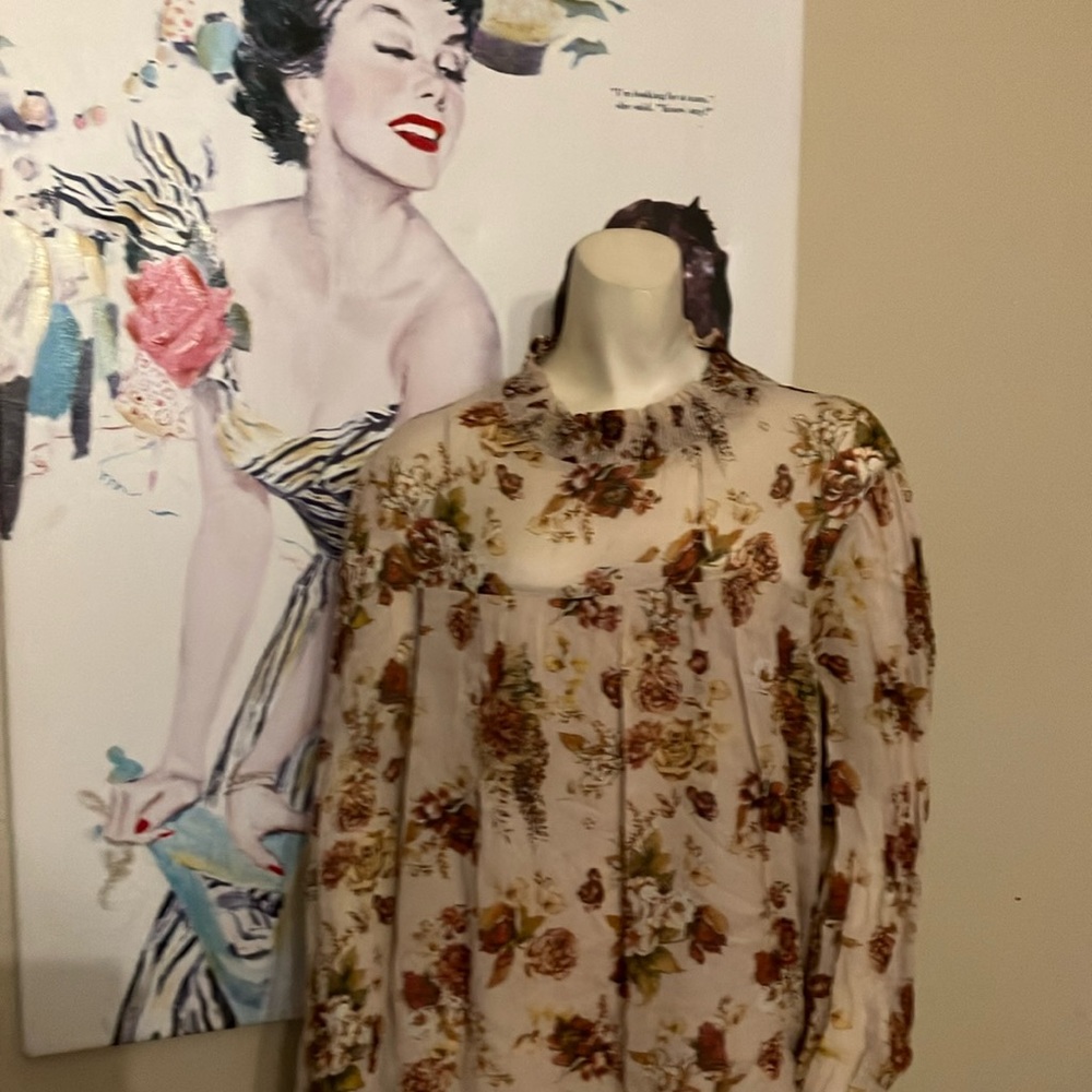 Floral Sheer Women's Top